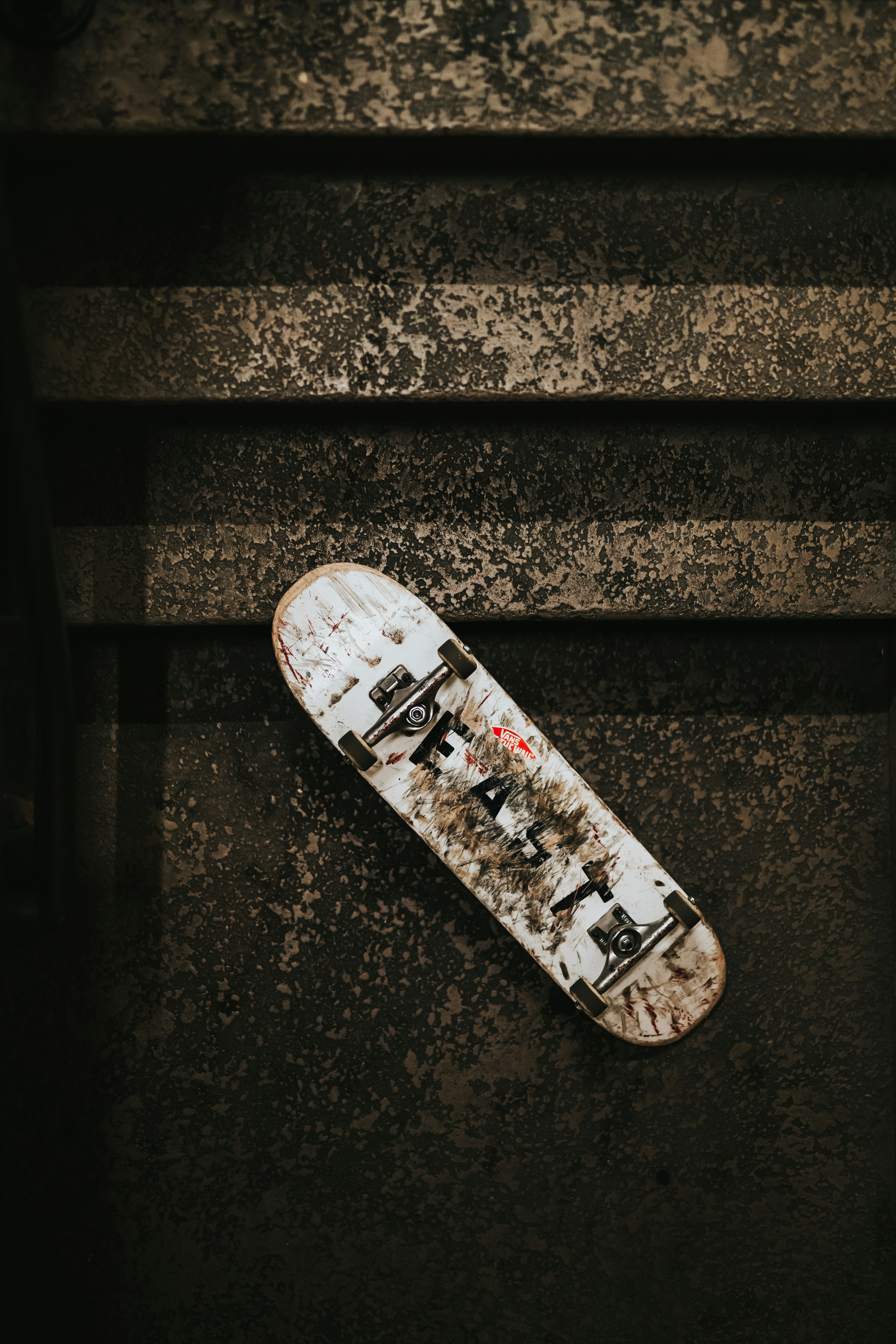 🛹 The Evolution of Shred: A Brief History of Skateboard Design by Skateboard Brands white skateboard beside stairs